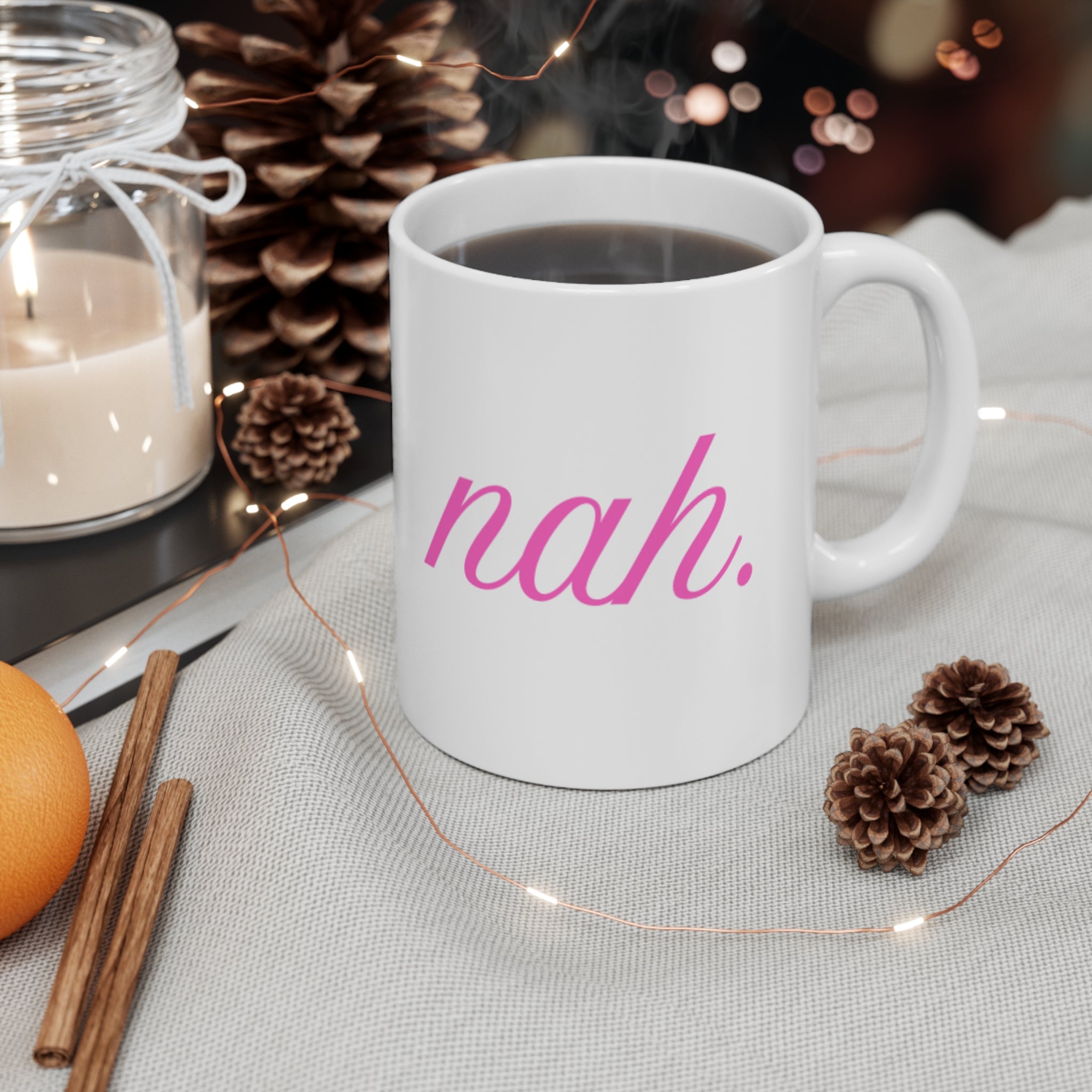 NAH. Coffee Mug (Pink)