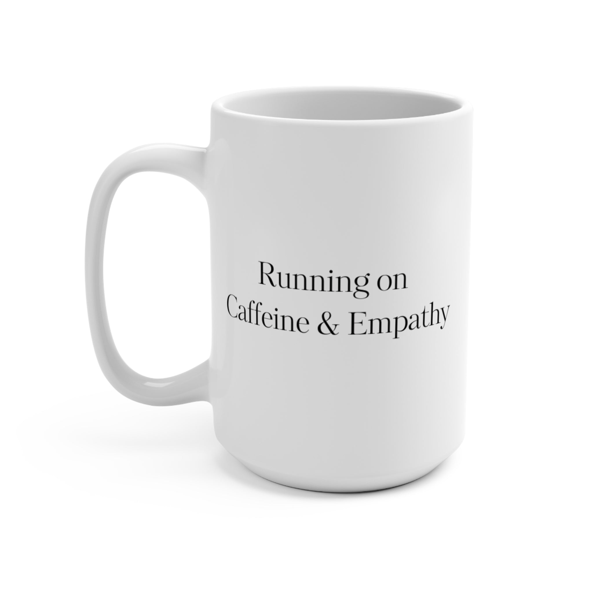 Caffeine + Empathy Mug-black