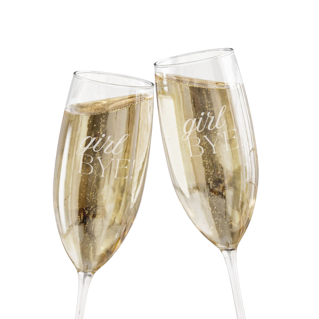 Girl bye! Champagne Glass, 8oz (Engraving)