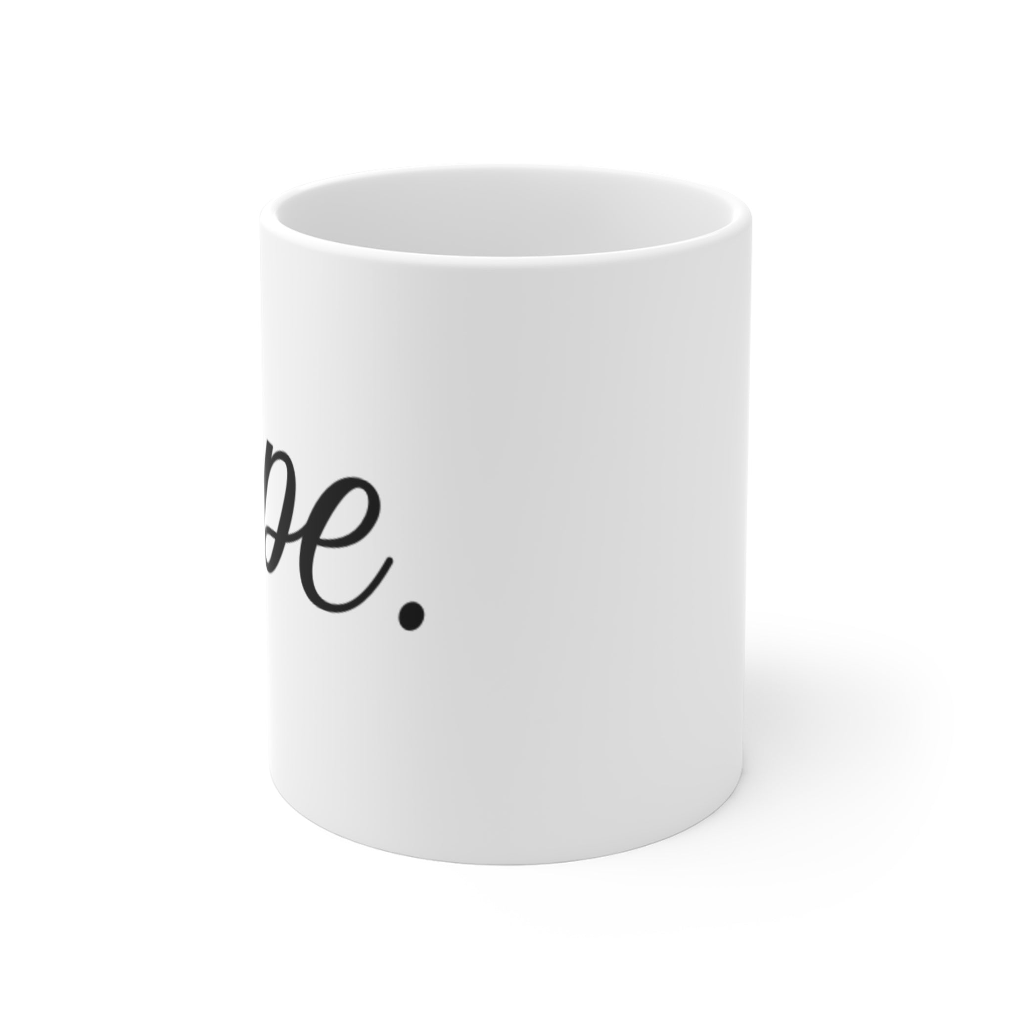 NOPE. Coffee Mug (black)